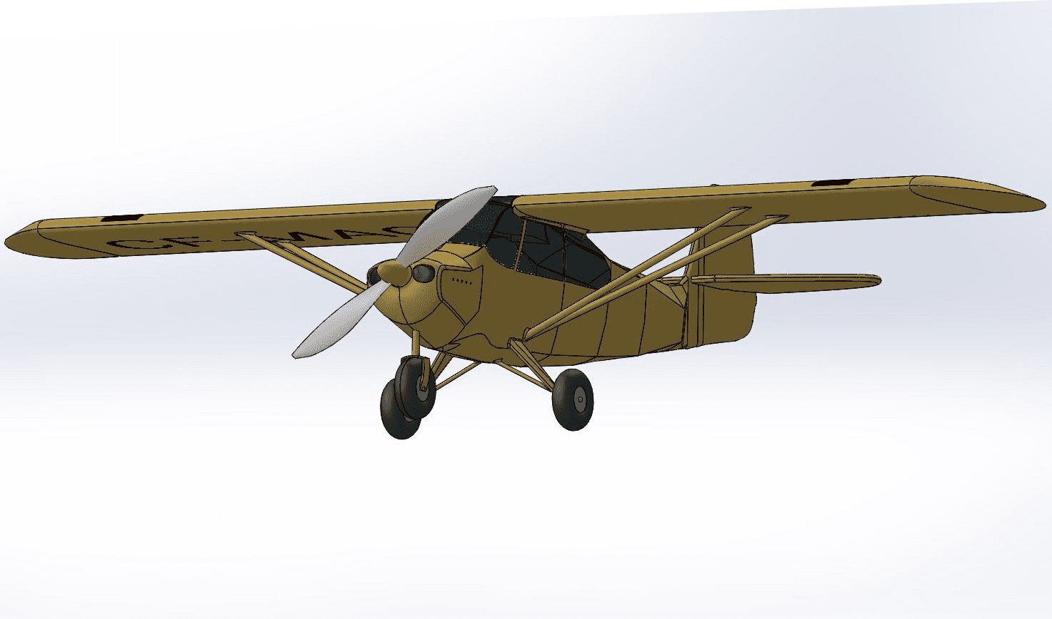 Aeronca Tri-Champ CAD model